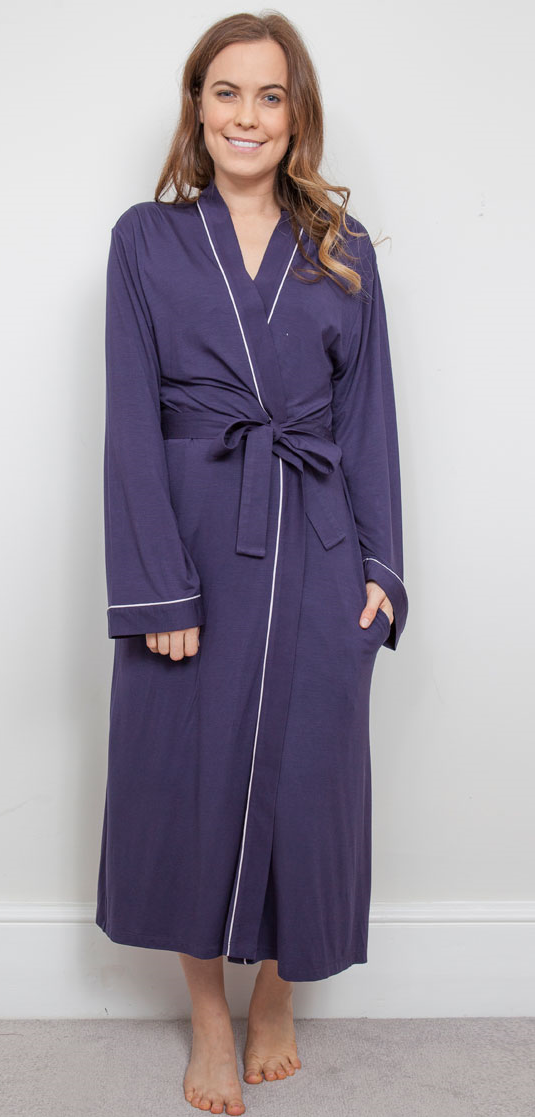 Cyberjammies Cassie \long Wrap-Bath Robe Purple