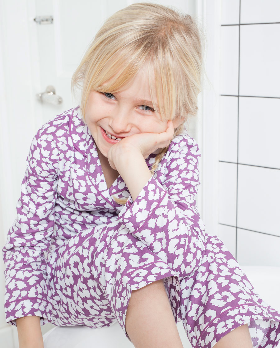 Cyberjammies Fiona Girls Pyjama Set Animal Print Promo Pic