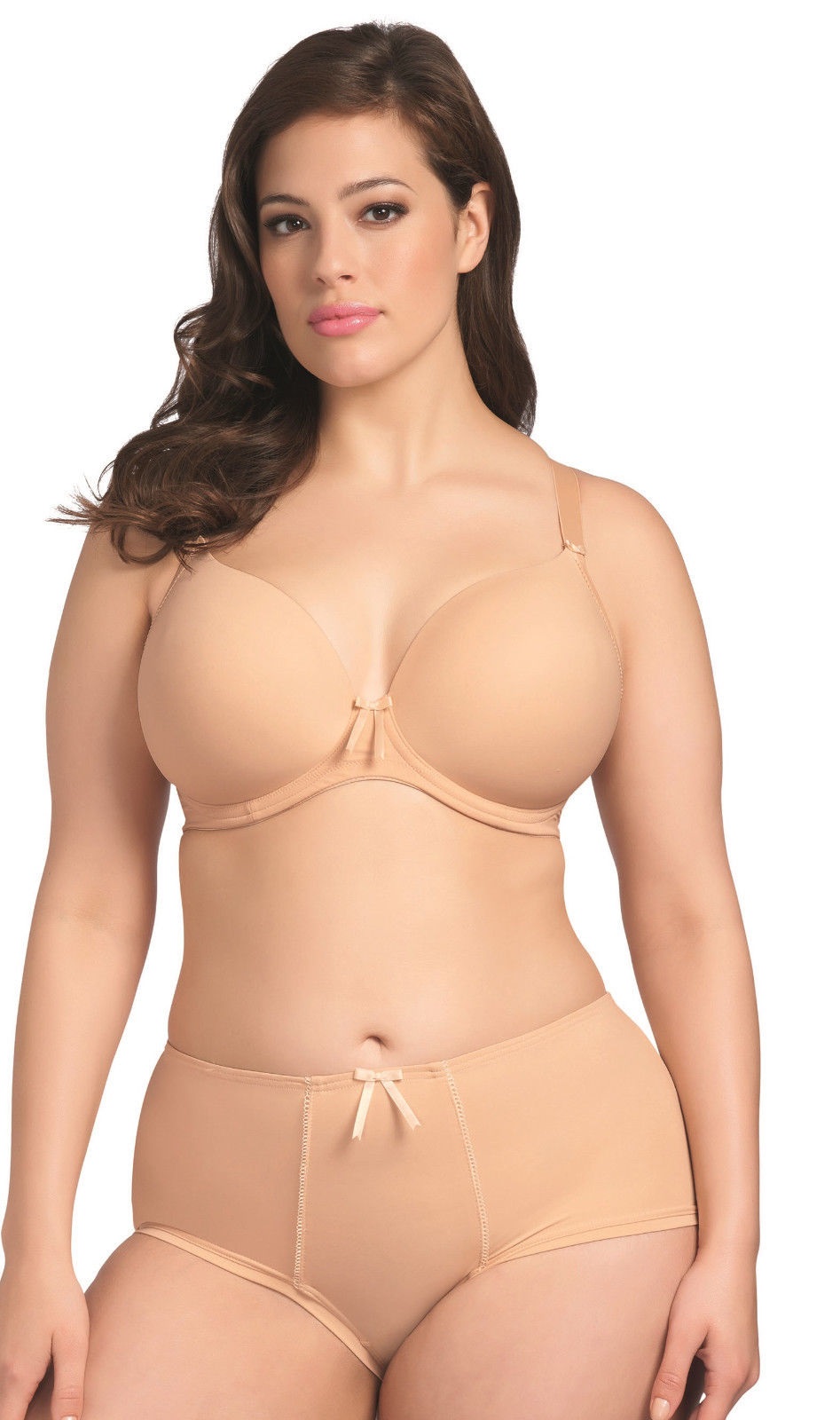 Elomi Bijou Underwired Banded Moulded Bra-Sand