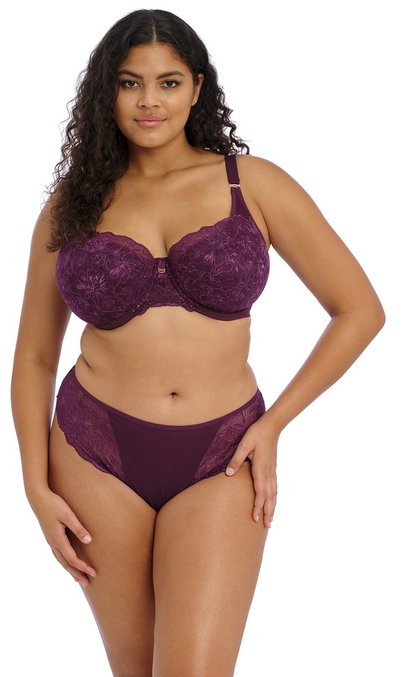 Elomi Briann Half Cup Plunge Bra Balckberry