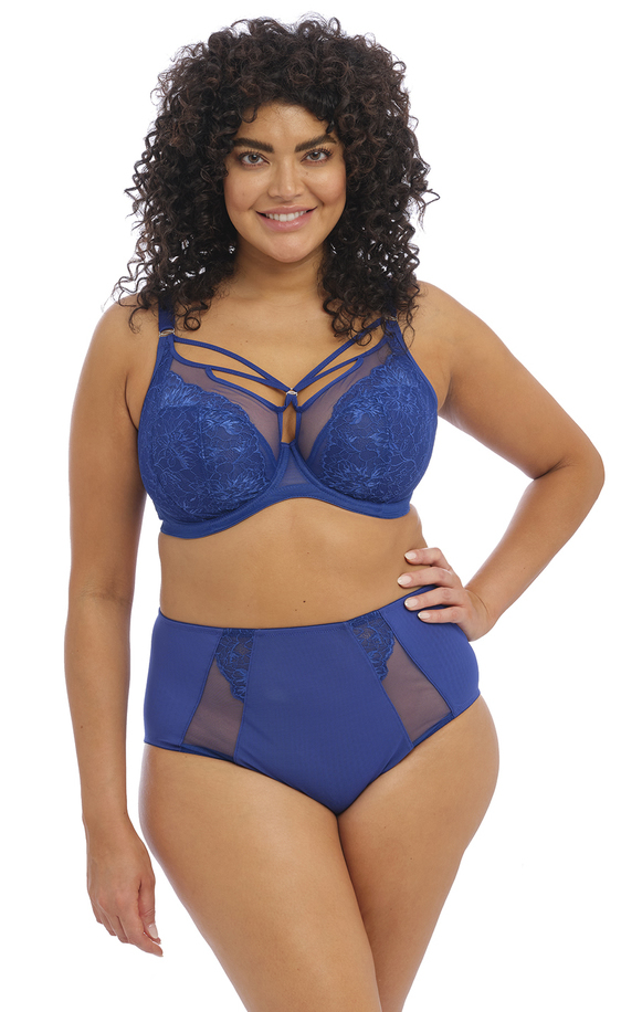 Elomi Brianna Plunge Bra Brief Set Lapis Blue