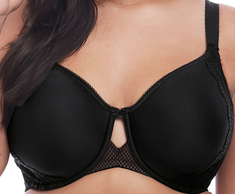 Elomi Charle Moulded Bandless Spacer Bra Black