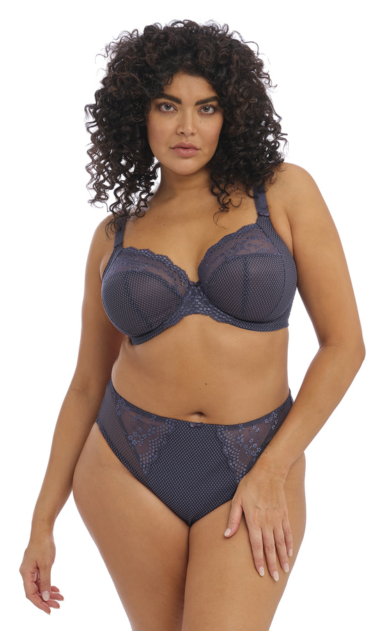 Elomi Charley Plunge Bra With Stretch Storm Grey