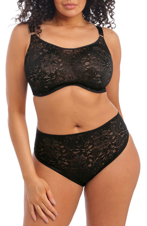 Elomi Kelsey Underwired Bralette with Brief Black