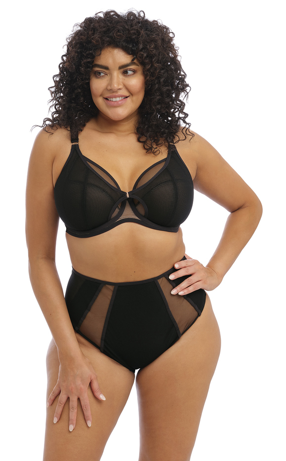 Elomi Kintai Plunge Bra With Brief Black