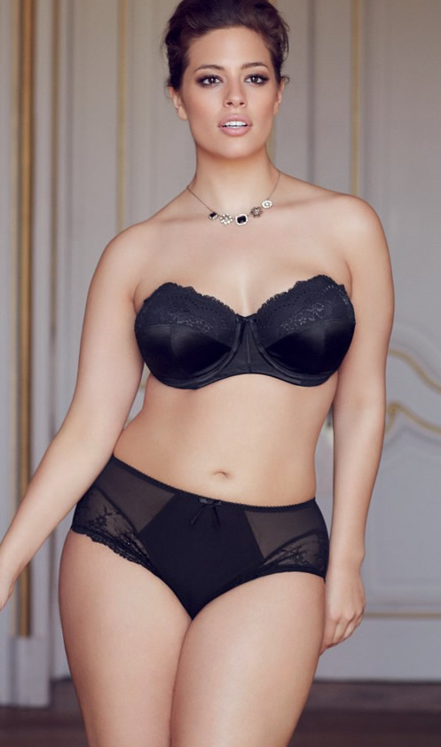 Elomi Maria Strapless Bra Promo Pic Black