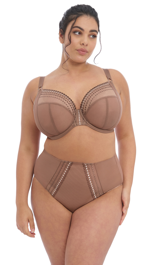 elomi Matilda Plunge Bra Brief Set Clove