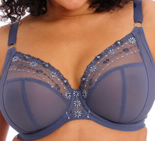 Elomi Matilda Plunge Bra Denim Daisy