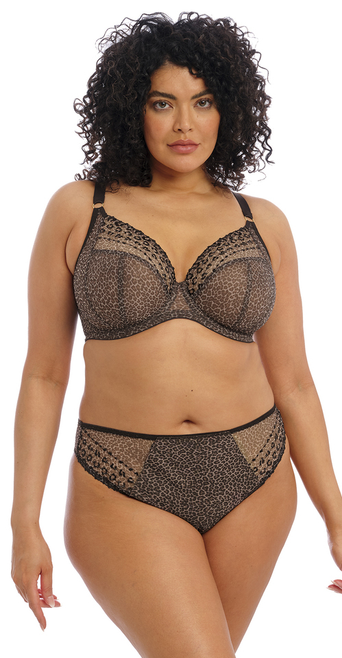 Elomi Matilda Plunge Bra with Pant Leopard