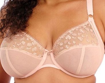 Elomi Namrah Bandless Plunge Bra Pale Blush