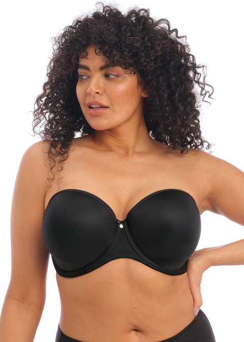 Elomi Smooth Strapless Moulded Bra Black