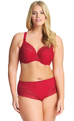 elomi Tia Bra Brief Set Crimson