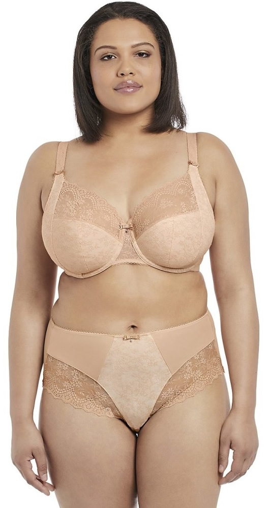 elomi Tia Bandless bra Brief set Dune