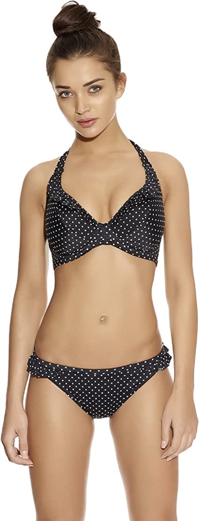 Fantasie Pier Banded Halterneck Bikini Bra Rio Pant Black