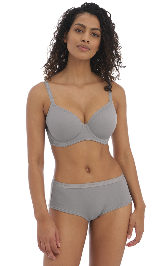 Freya Chill Moulded Demi Bra Short Set Grey