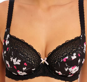 Freya Daydreaming Plunge Bra Black-Flora