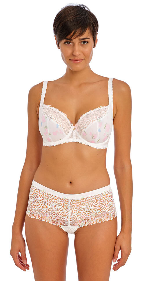 Freya Daydreaming Plunge Bra Short White Flora