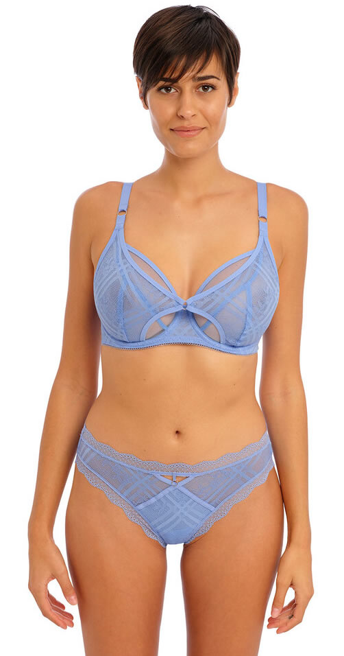 Freya Fatale High Apex Bra Brief Cornflower Blue