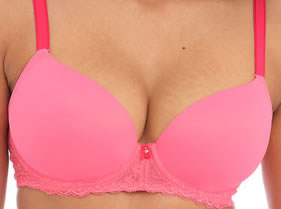 Freya Offbeat Moulded Plunge Bra Pink