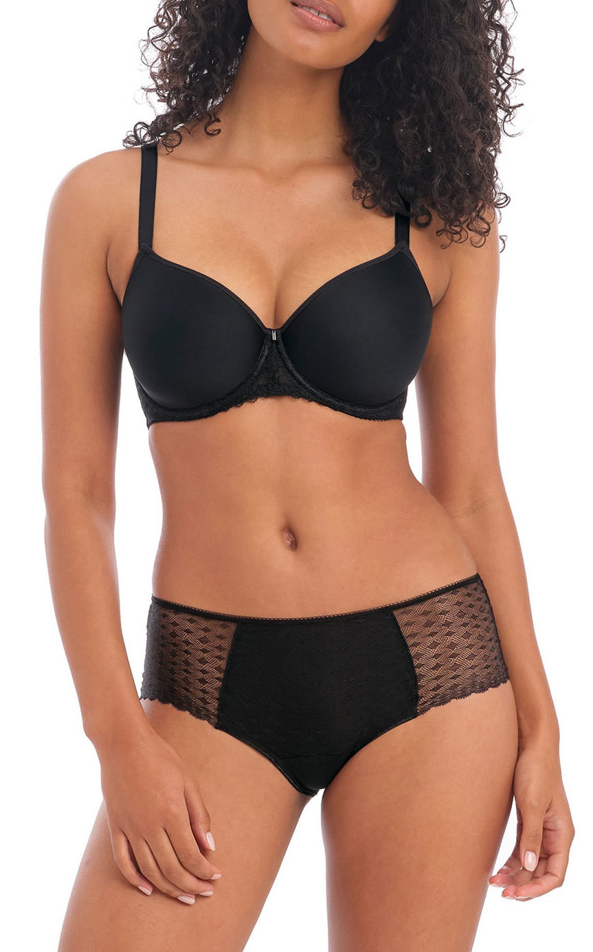 Freya Signature Moulded Spacer Bra Short Set Black