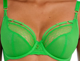 Freya Temptress Plunge Bra Poison Green