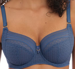 Freya Viva Lace Side Support Bra Vintage Denim