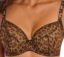 Freya Wildside Plunge Bra Leopard Print