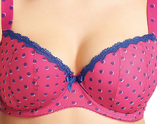 freya patsy padded half cup bra fuschia