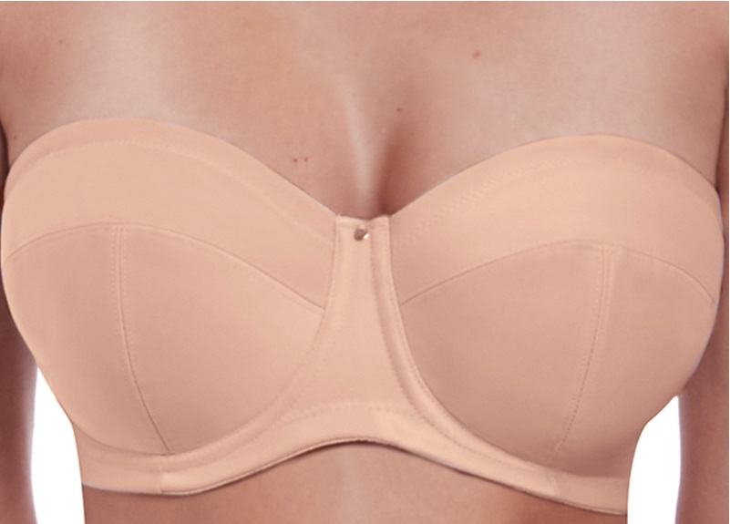 Fantasie Aura Moulded Strapless Bra Natural Beige