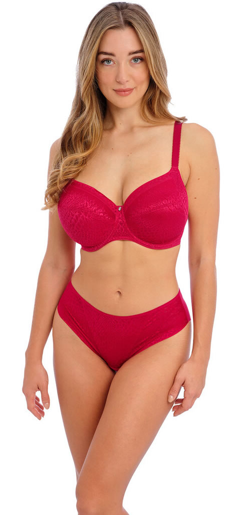 Fantasie Envisage Side Support Bra Brief Raspberry