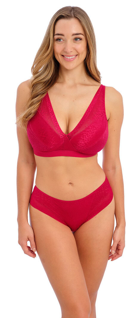 Fantasie Envisage Soft Bralette Brief Set Raspberry