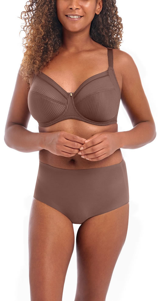 Fantasie Fusion Side Support Bra Brief Coffee Roast