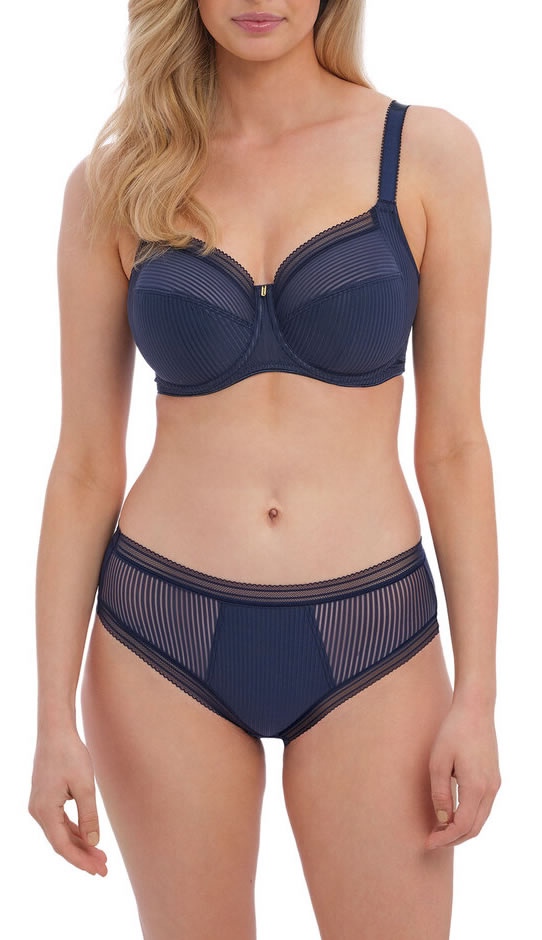 Fantasie Fusion Side Support Bra Brief Set Navy