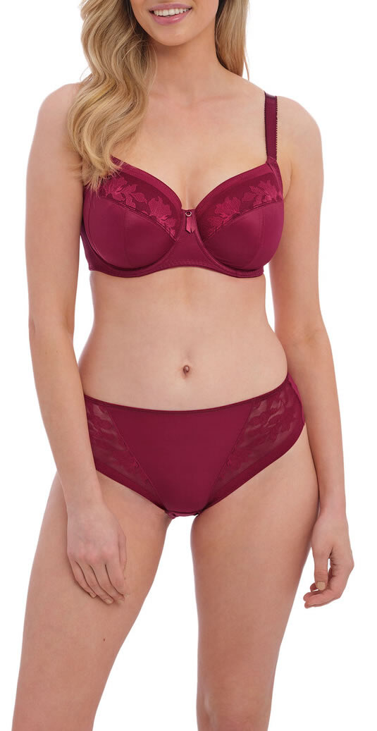 Fantasie Illusion Side Support Bra Brief Berry