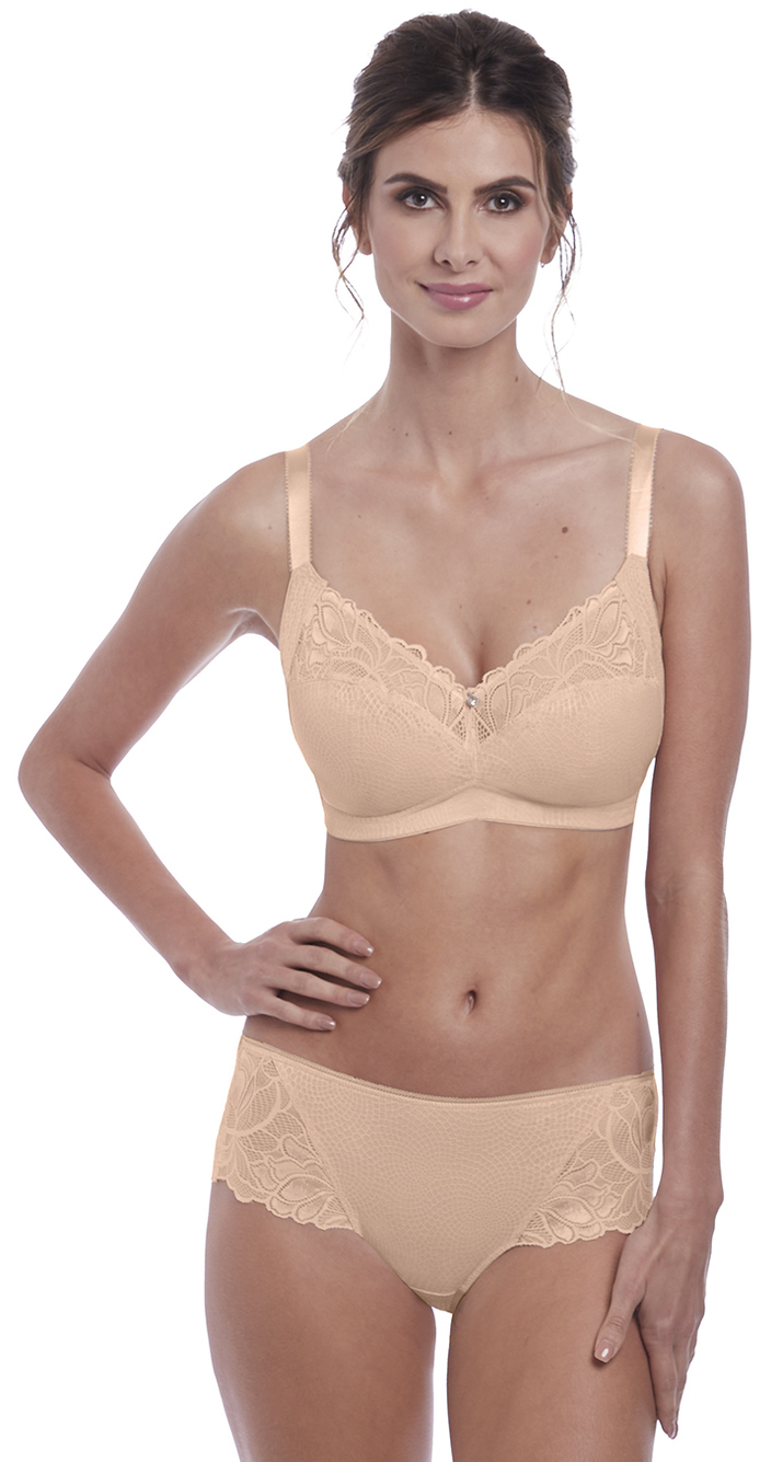 Fantasie Memoir Soft Cup Lace Bra Natural Beiige