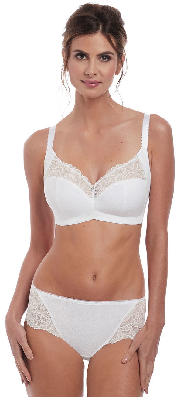 Fantasie Memoir Soft Cup Bra Shor Set White