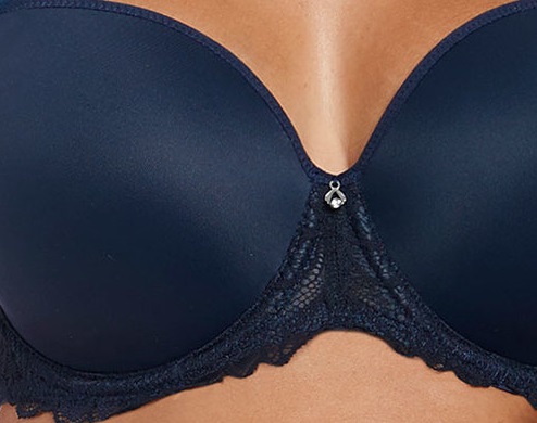 Fantasie Memoir Moulded Bra Close Up Pic Navy