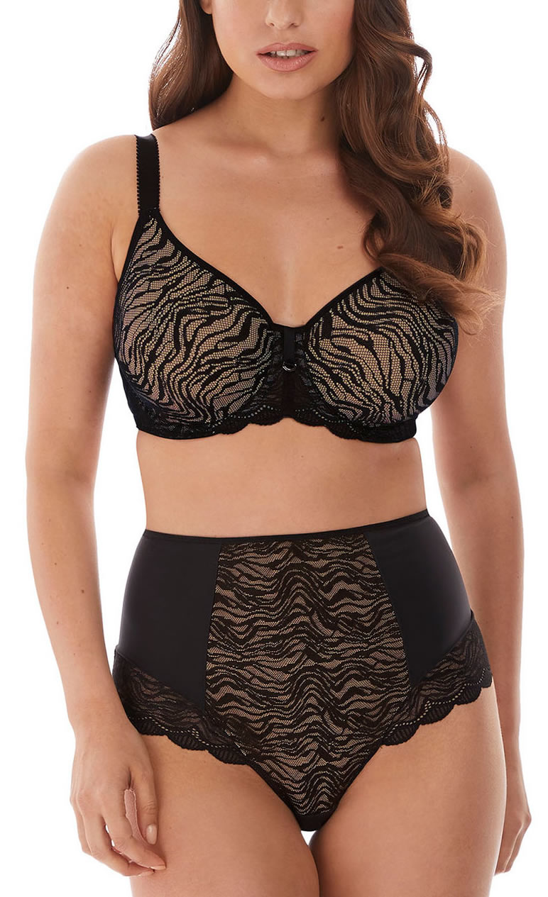 Fantasie Impression Moulded Bra High Waisted Pant Black