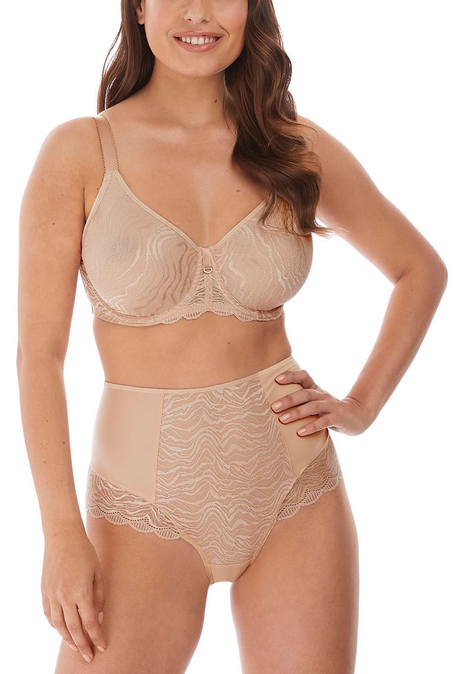 Fantasie Impression Moulded Bra High Brief Natural Beige