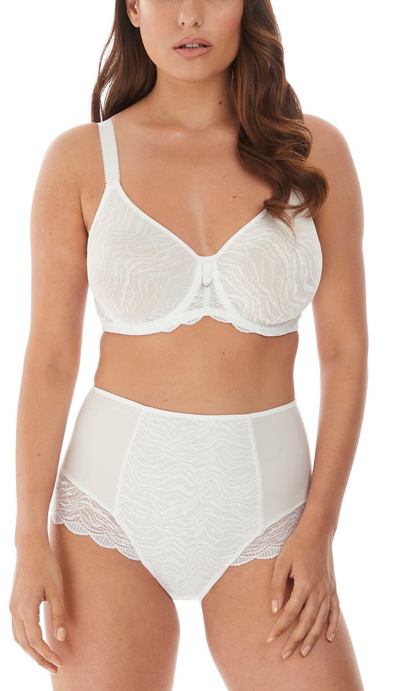 Fantasie Impression Moulded Spacer Bra High Briefs White