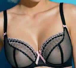 Freya Arabella Balcony bra black pin upto J cup