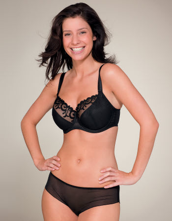 freay Phoebe Balcony Bra and Short Set Black