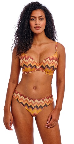 Freya Arizona Waves Sweetheart Bikini Bra Brief Horizon 