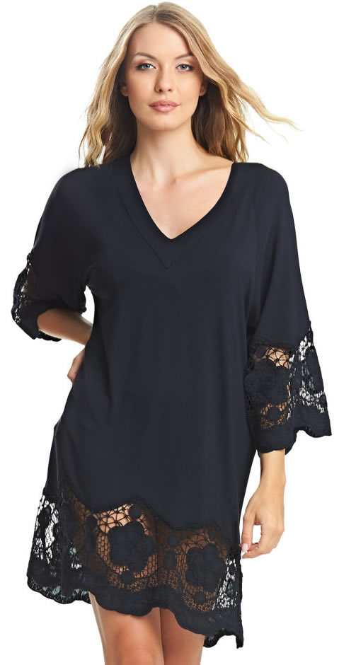 Fantasie Dione Beach Tunic Black