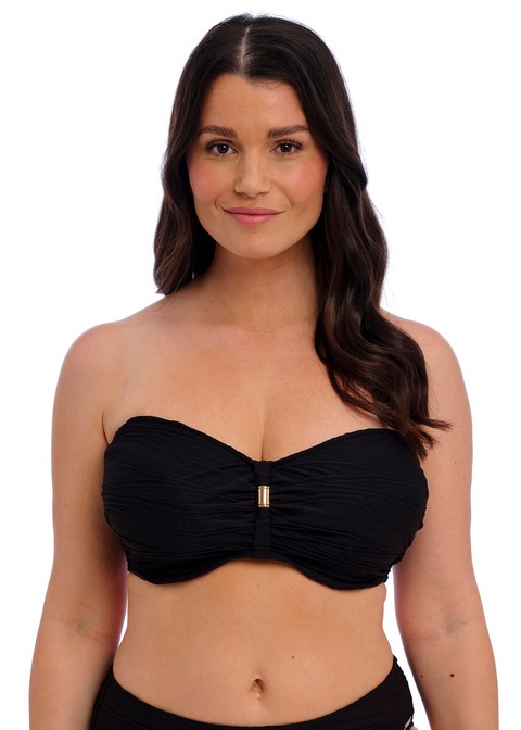 Fantasie Beach Waves Bandeau Bikini Bra Black