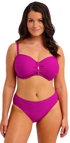 Fantasie Beach Waves Bandeau Bikini Bra Brief Fuschia