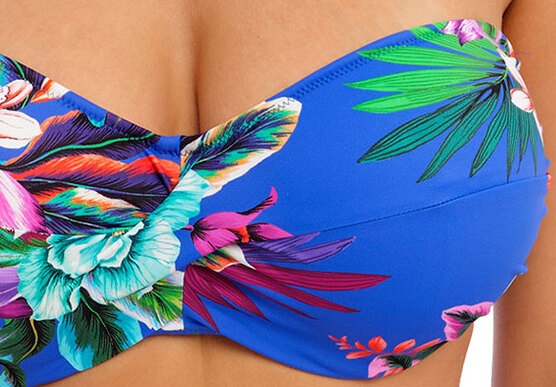 Fantasie Halkidiki Bandeau Bikini Bra Ultramarine Close Up