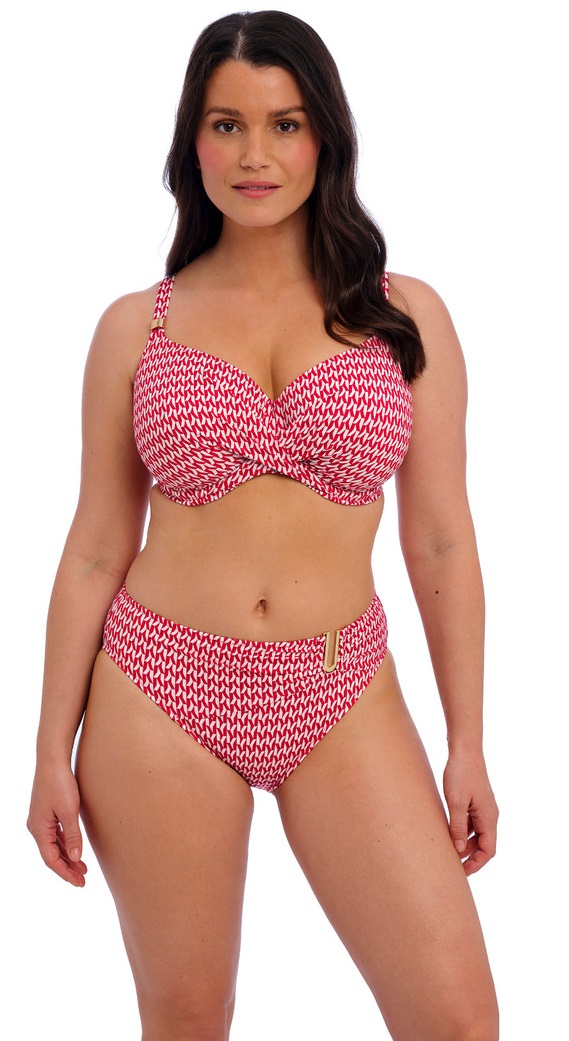 Fantasie Koh Lipe Full Cup Bikini Bra Pant Set Radiant Red