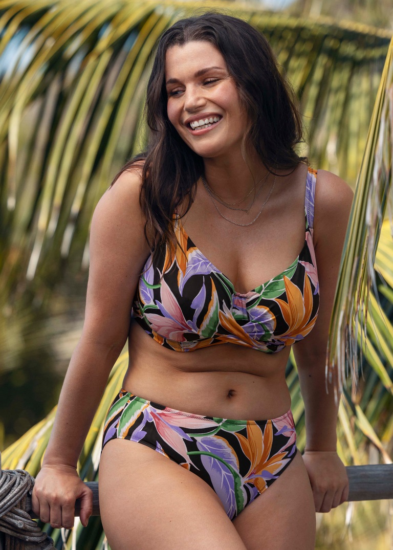 Fantasie Mykonos Cove Full Cup Bikini Bra Pant Set Black