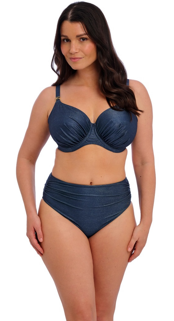 Fantasie Paros Coast Full Cup Bikini Bra High Waisted Pant Midnight Sparkle